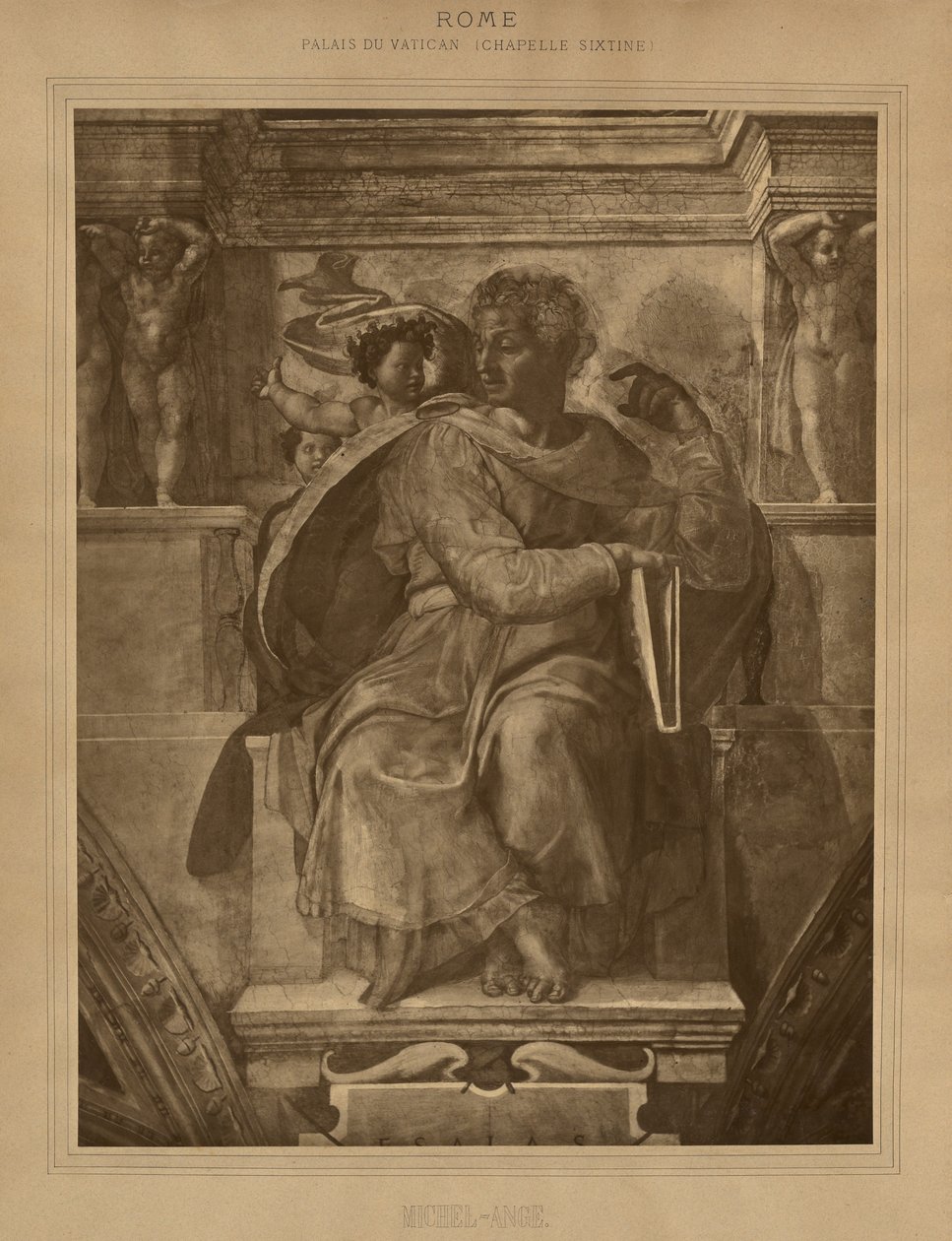 Rom – Vatikanpaladset – Det Sixtinske Kapel, Michelangelo af Adolphe Braun