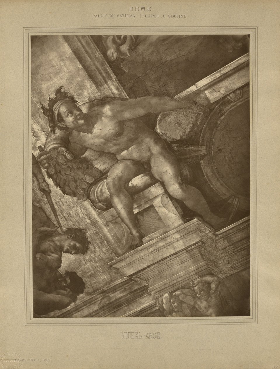 Rom - Vatikanet, Det Sixtinske Kapel, Michelangelo af Adolphe Braun