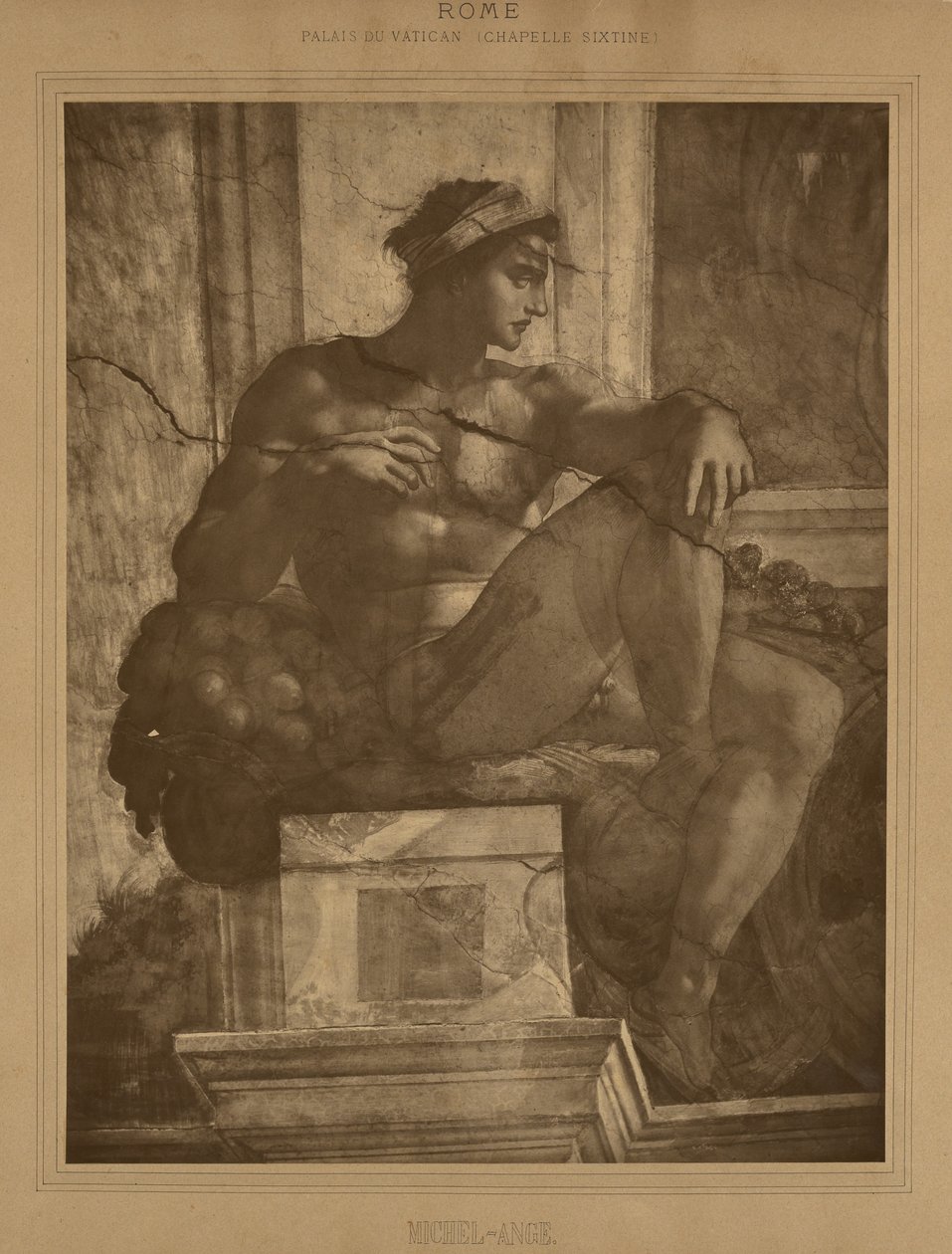Rom - Vatikanet, Det Sixtinske Kapel, Michelangelo af Adolphe Braun