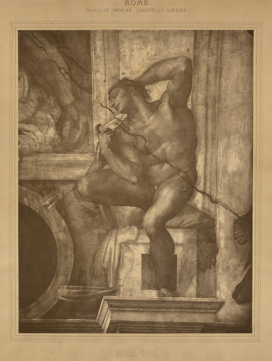 Rom - Vatikanet, Det Sixtinske Kapel, Michelangelo af Adolphe Braun