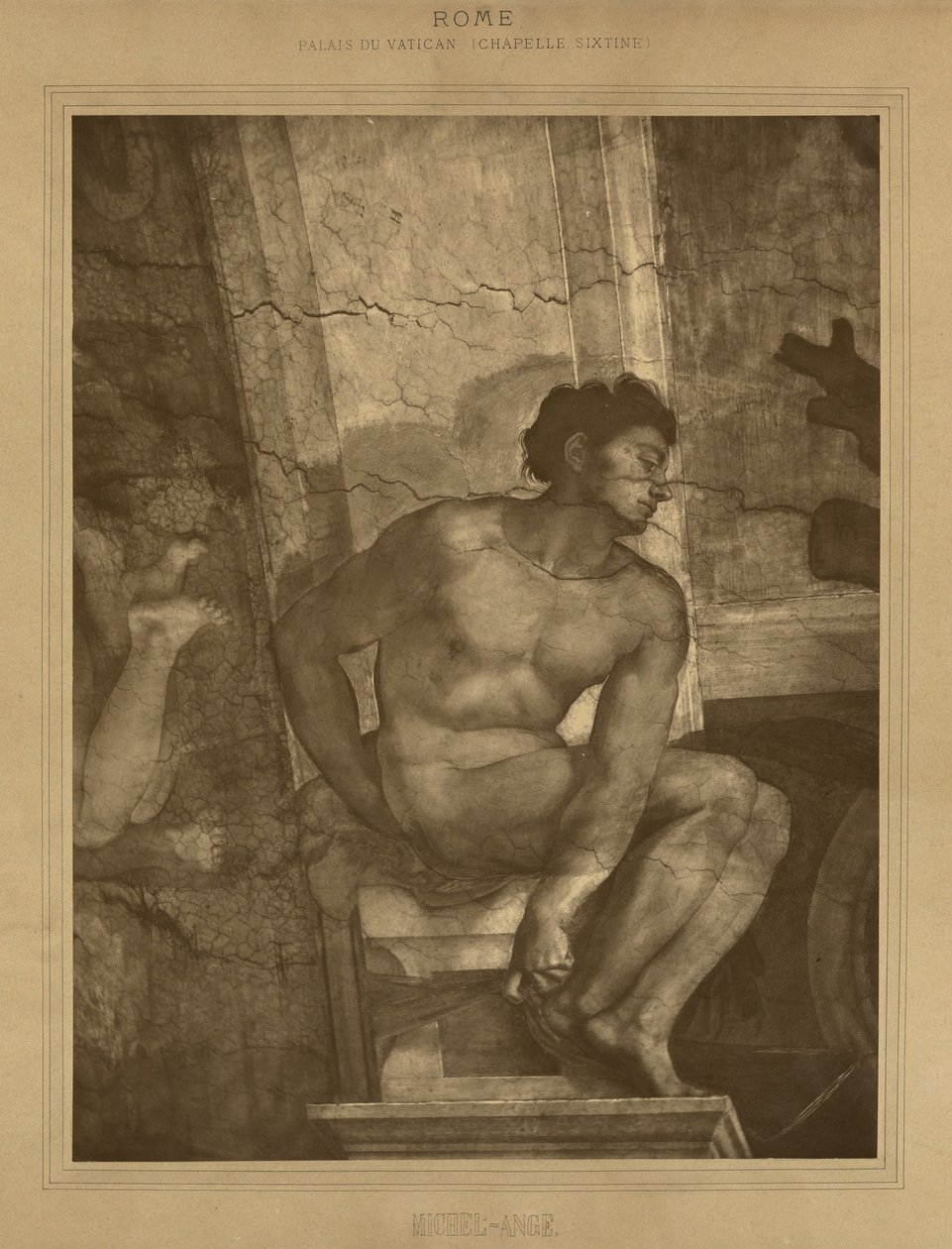 Rom – Vatikanpaladset, Det Sixtinske Kapel, Michelangelo af Adolphe Braun