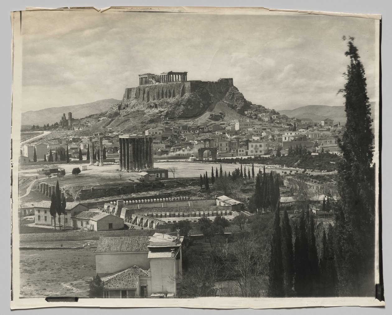 Udsigt over Akropolis af Adolphe Braun and Co.