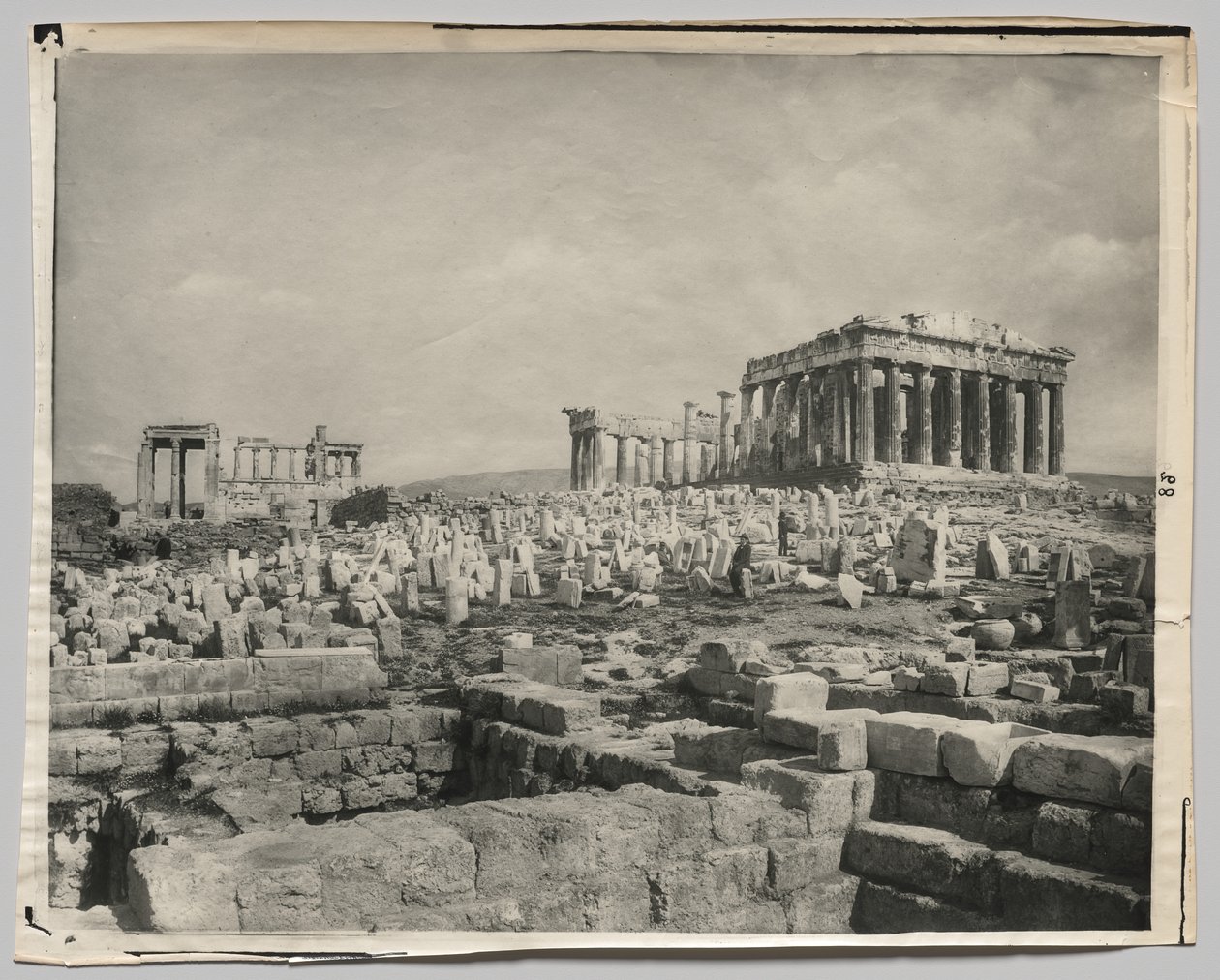 Udsigt over Parthenon af Adolphe Braun and Co.