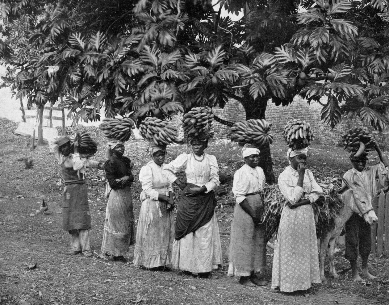 Bananbærere, Jamaica, c1905 af Adolphe Duperly and Son