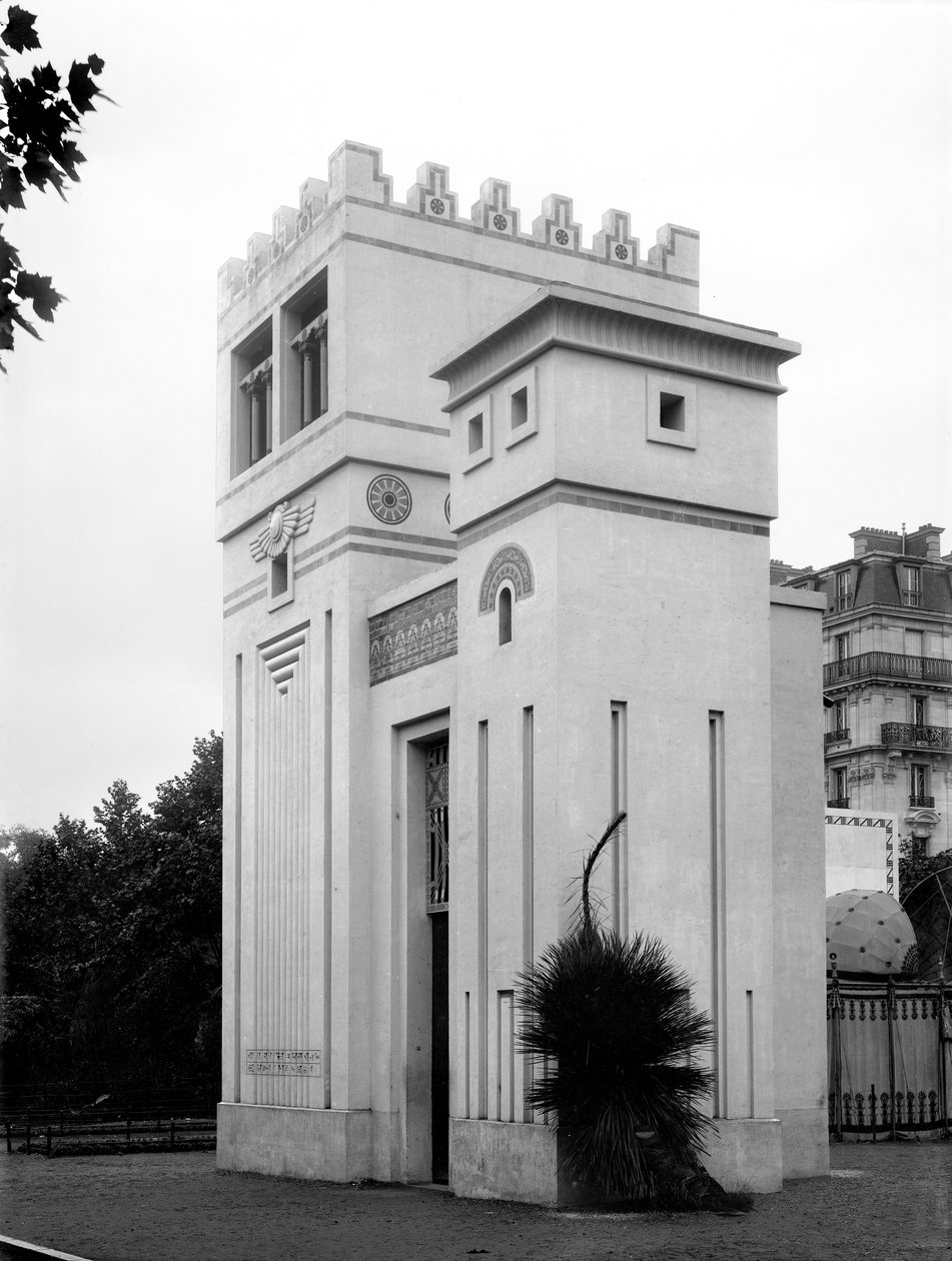 Assyrisk hus, Verdensudstillingen, Paris, 1889 af Adolphe Giraudon