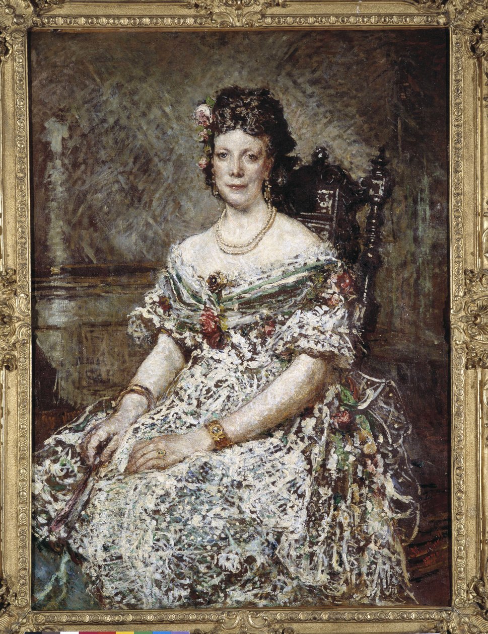 Portræt af Madame Pascal af Adolphe Joseph Thomas Monticelli