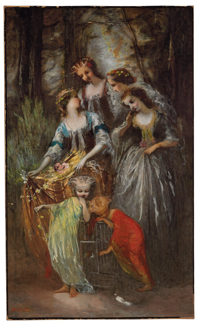 Kejserinde Eugénie og hendes ledsagere af Adolphe Joseph Thomas Monticelli