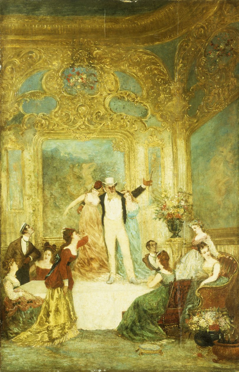 En aften på La Paiva af Adolphe Joseph Thomas Monticelli