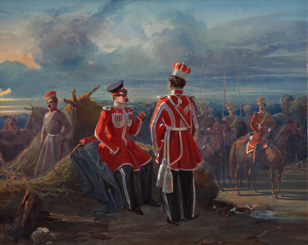 Den Krim-tatariske Livgarde-eskadron, ca. 1850 af Adolphe Ladurner