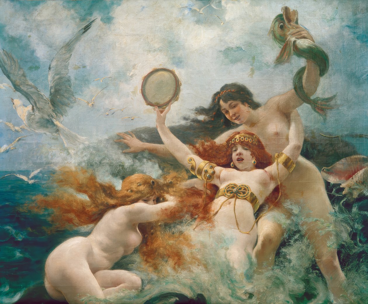 Sirenerne hygger sig af Adolphe Lalyre