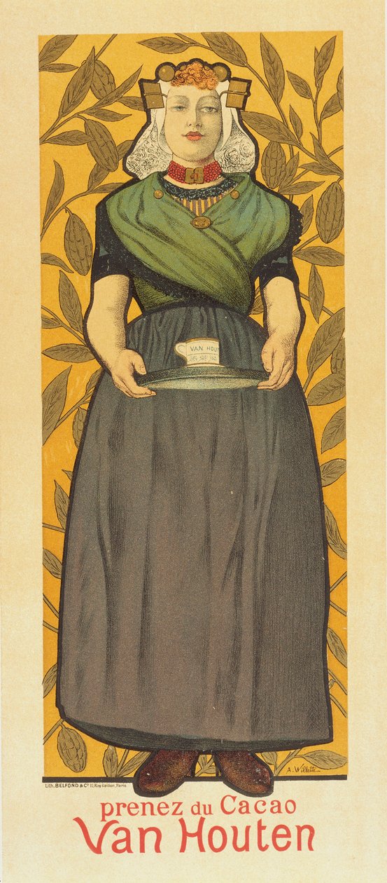 Prenez du Cacao Van Houten af Adolphe Leon Willette