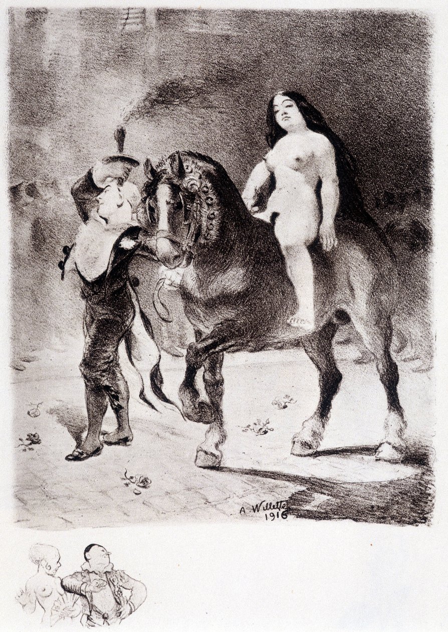 Pride - Tegning af Willette af Adolphe Leon Willette