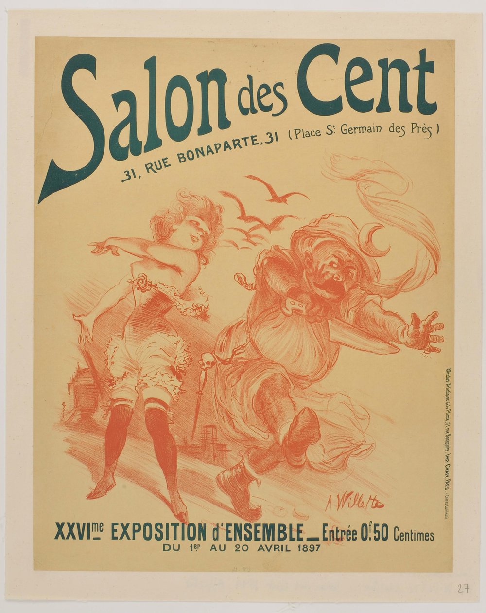 [Salon des Cent. April 1897] af Adolphe Leon Willette