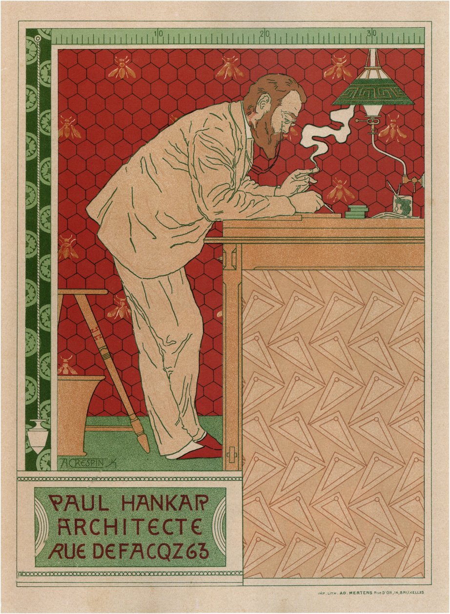 Paul Hankar, arkitekt af Adolphe Louis Charles Crespin