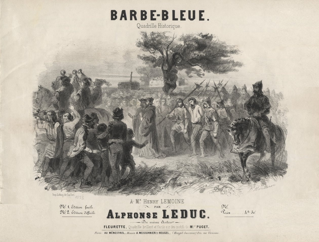 Alphonse Leduc - Blåskæg, historisk kvadrille af Adolphe Mouilleron