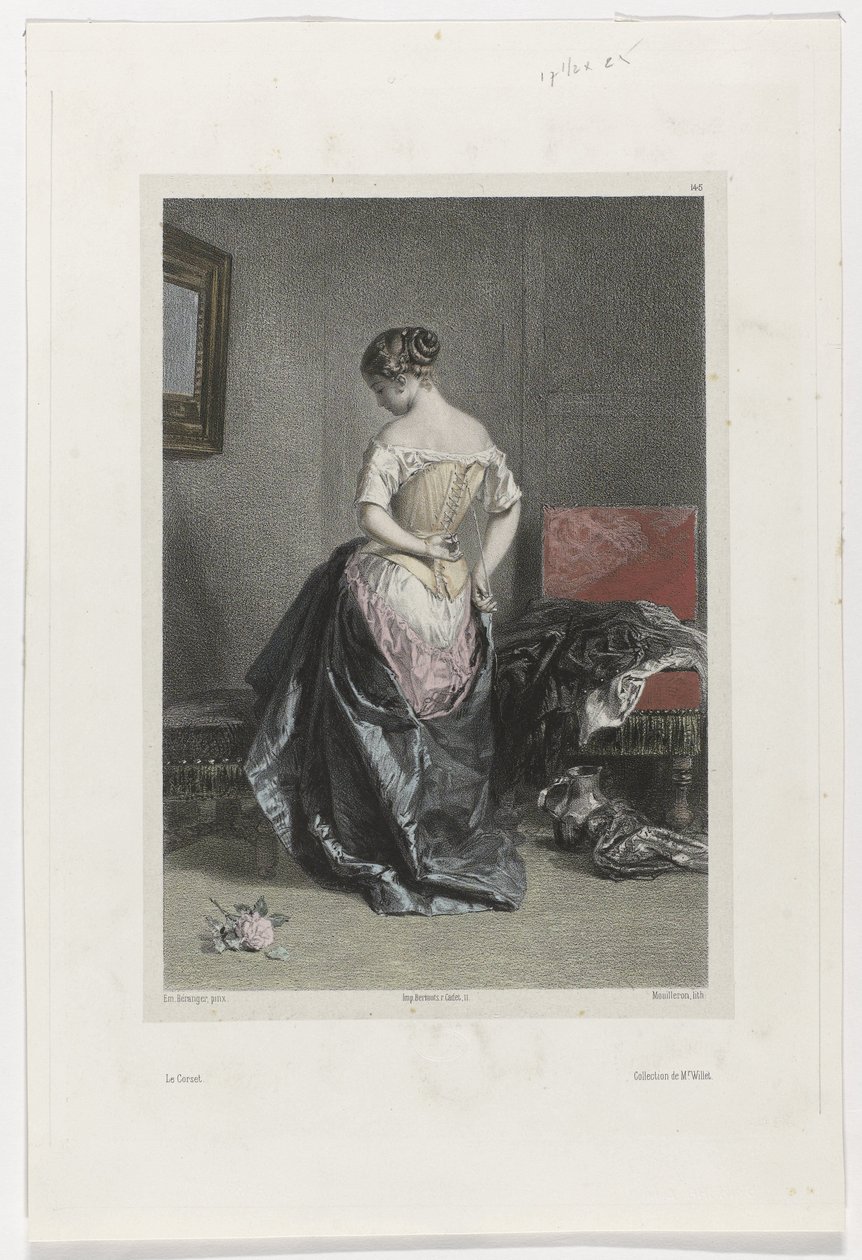 Le Corset (titel på objekt) af Adolphe Mouilleron