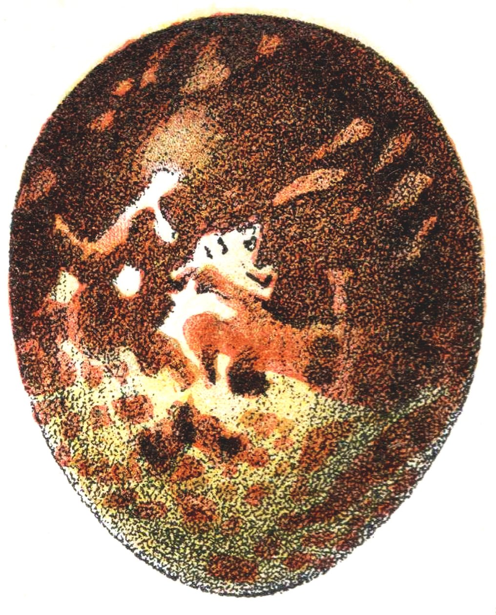 Æg af en honningvåge (Pernis apivorus), 1923 af Adolphe Philippe Millot