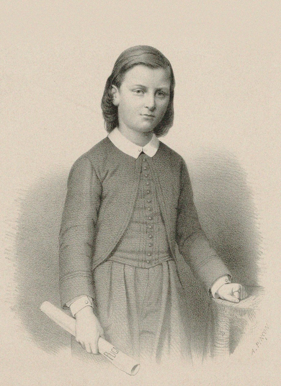 Portræt af komponisten Raoul Pugno 1852-1914, ca. 1870. af Adolphe Pincon