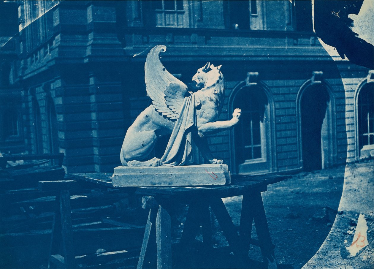 Skulptur af en griff på en byggeplads i Marseille (Skulptur af en griff på en byggeplads i Marseille) af Adolphe Terris