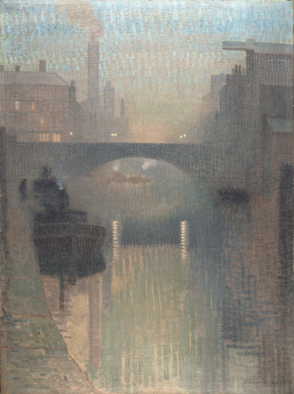 Bailey Bridge, Manchester af Adolphe Valette