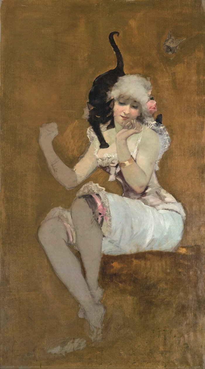 Et par venner, ca 1881. af Adolphe Willette