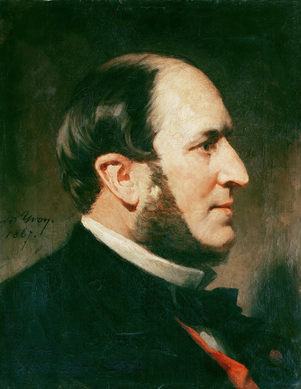 Baron Georges Eugene Haussmann (1809-91) 1867 af Adolphe Yvon