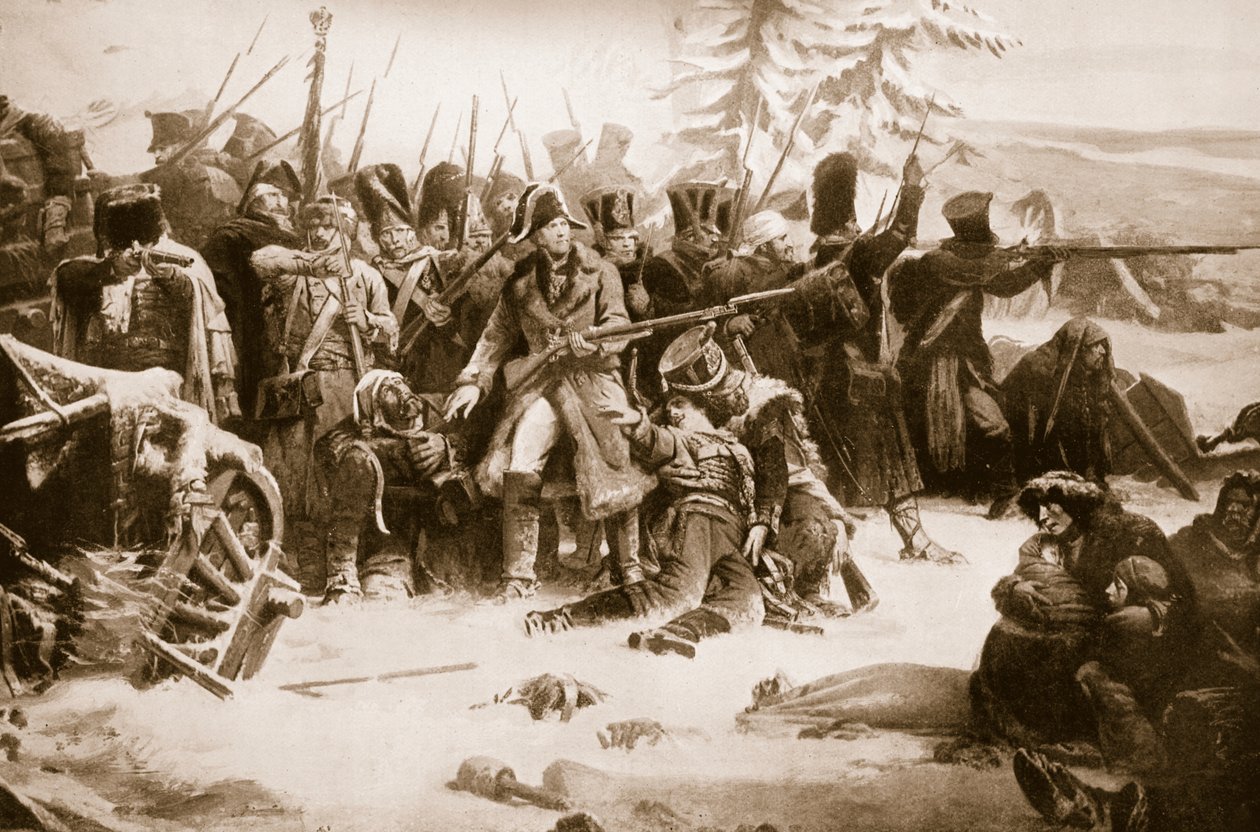 Marshal Ney støtter den franske bagtrop af Adolphe Yvon