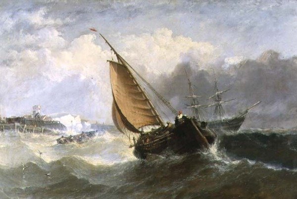 Broadstairs, Squally Weather af Adolphus Knell
