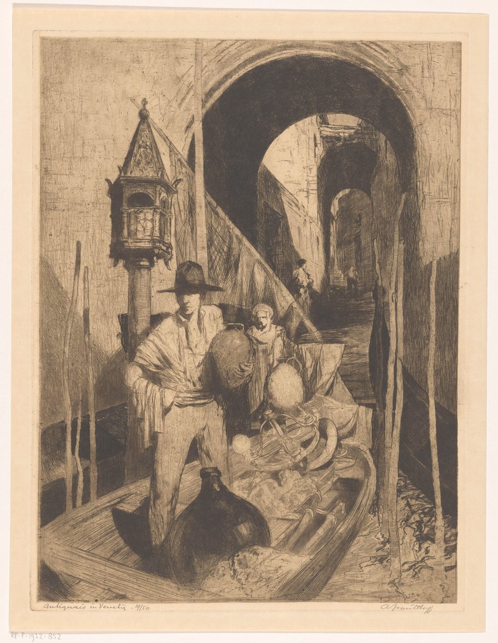 Antikvitetshandler i Venedig (original titel på objektet) af Adriaan J. van 
