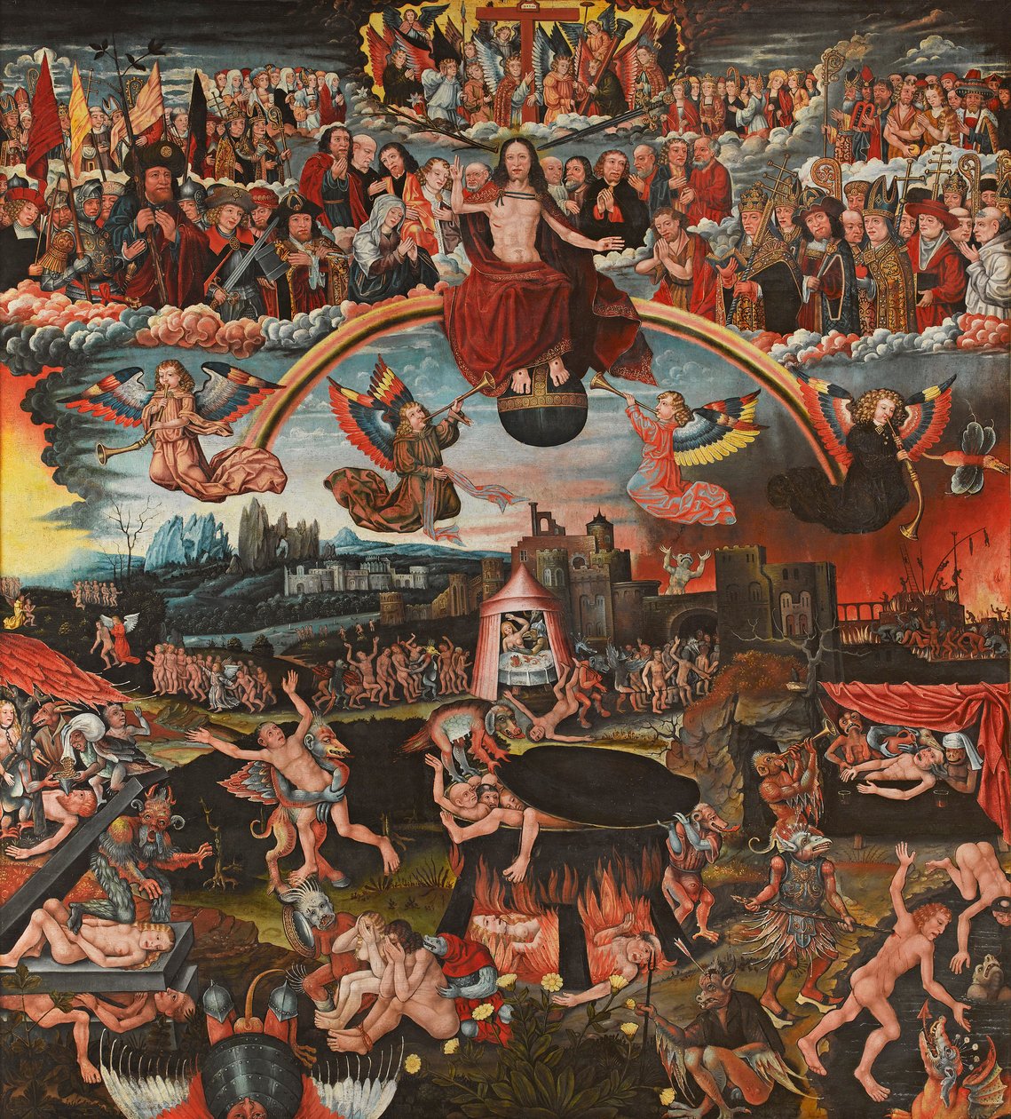 Den sidste dom, 1526. af Adriaan Moreels and Pieter Van Boven
