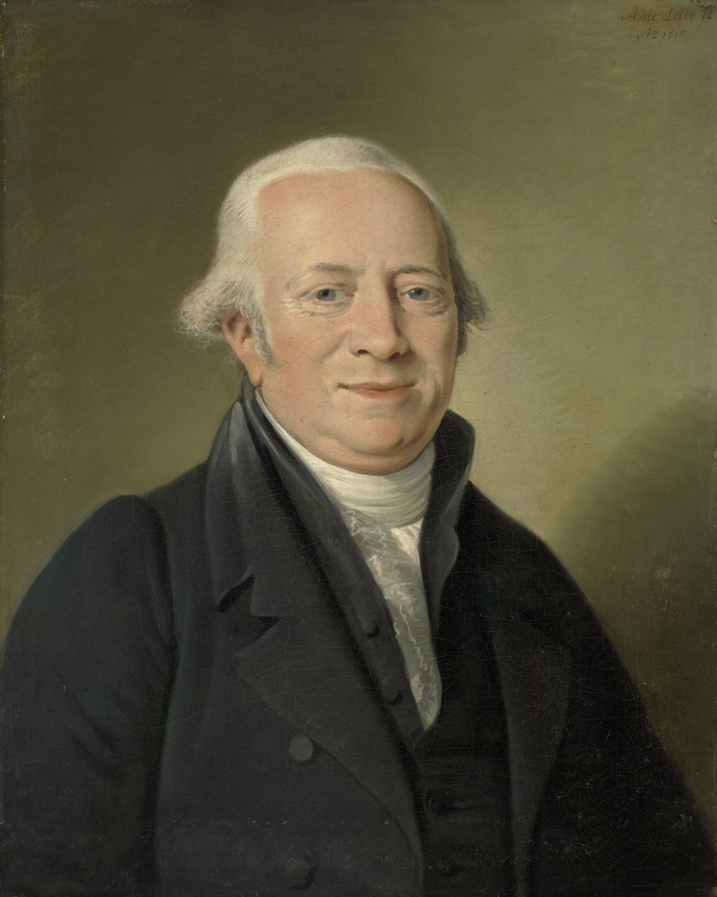 Cornelis Sebille Roos (1754-1820), Amsterdam kunsthandler og keeper af Nationale Konst-Gallery i Huis ten Bosch, Haag af Adriaan de Lelie