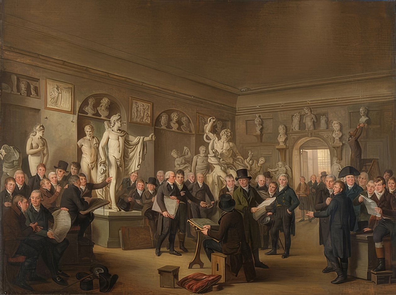 Felix Meritis Societys skulpturgalleri. 1806-09 af Adriaan de Lelie