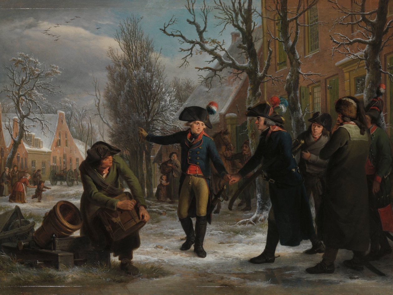 General Daendels tager afsked med oberstløjtnant Krayenhoff General Daendels tager afsked med oberstløjtnant Krayenhoff af Adriaan de Lelie