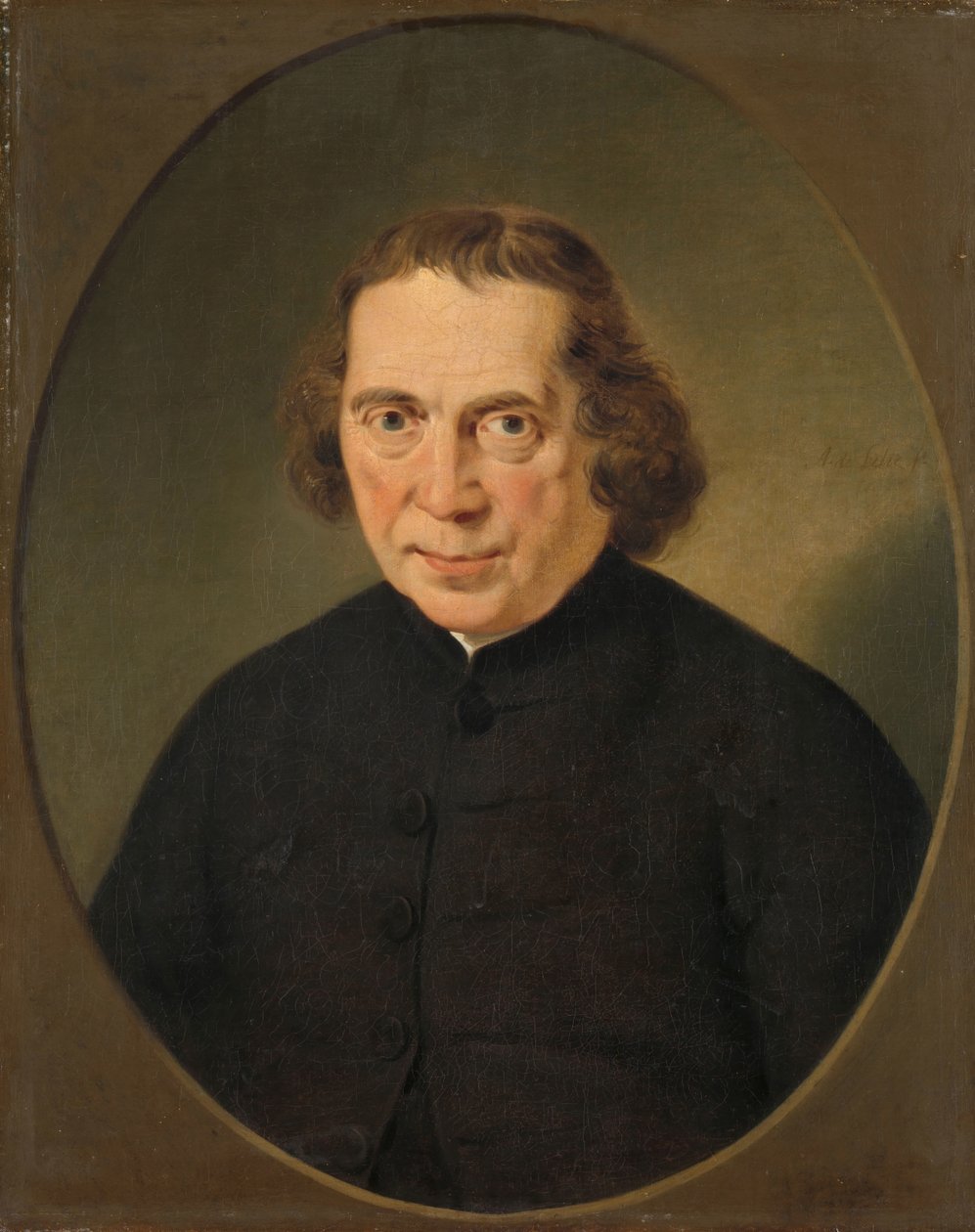 Portræt af Jan Nieuwenhuyzen af Adriaan de Lelie