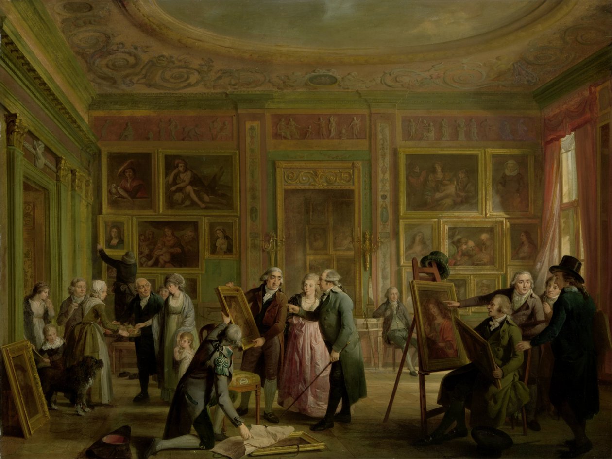 Josephus Augustinus Brentanos kunstgalleri af Adriaan de Lelie