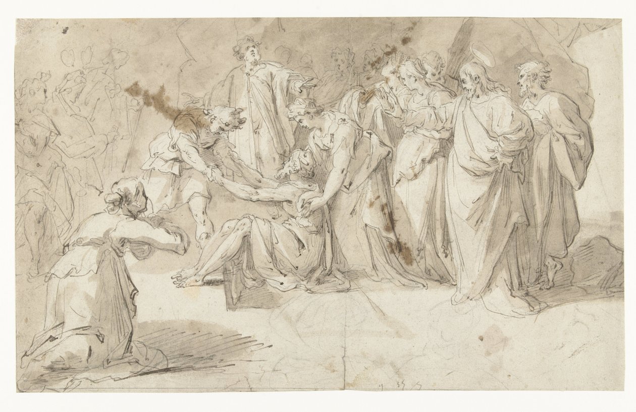 Opdragelse af Lazarus af Adriaan de Weerdt