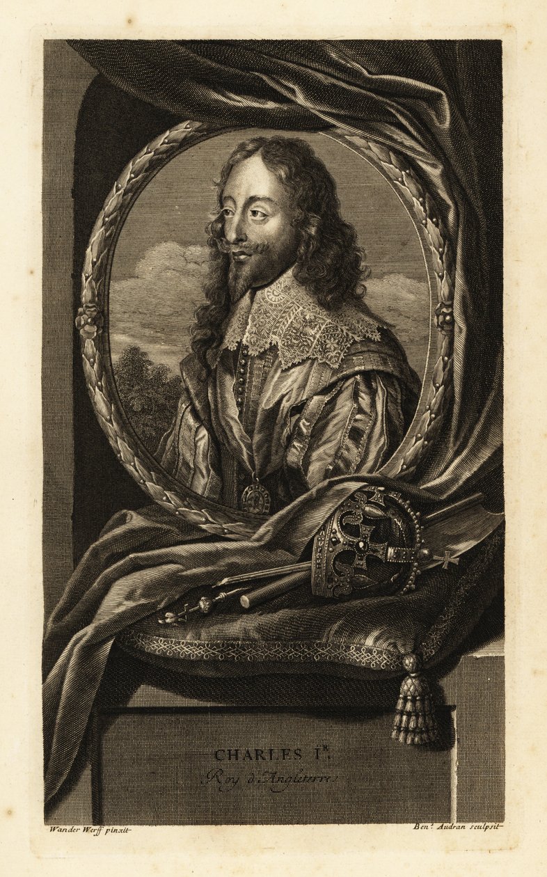 Portræt kong Charles I af England af Adriaan van der (after) Werff