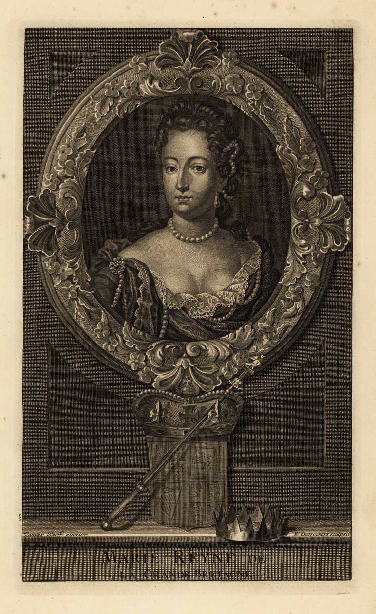 Dronning Mary II af Storbritannien af Adriaan van der (after) Werff