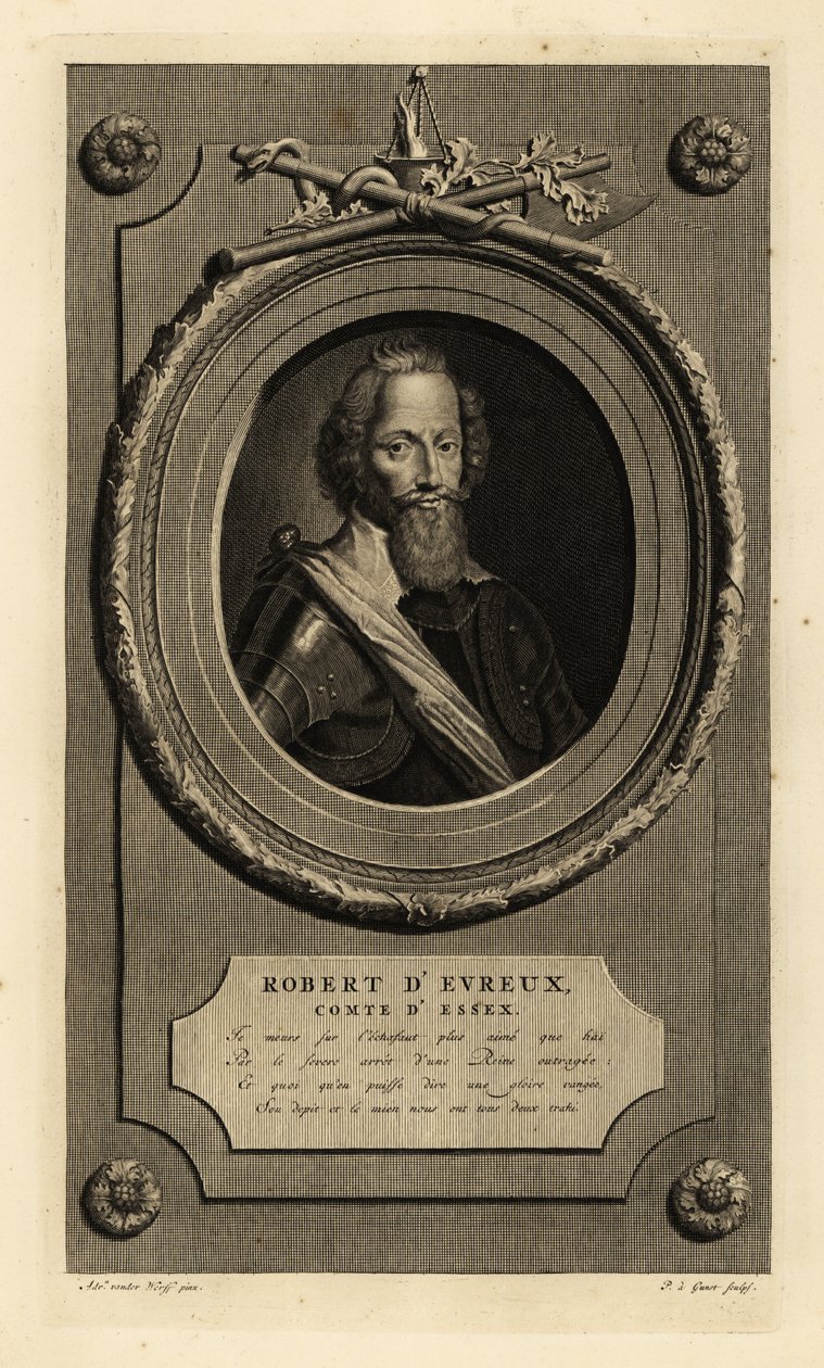 Robert Devereux, 2. jarl af Essex, favorit hos Elizabeth I. Robert d