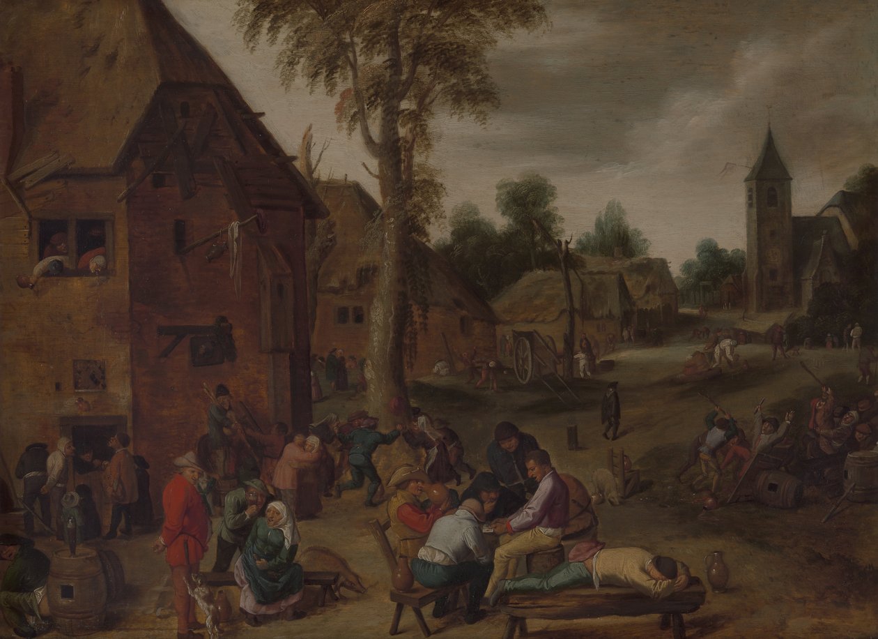 landsbymesse af Adriaen Brouwer