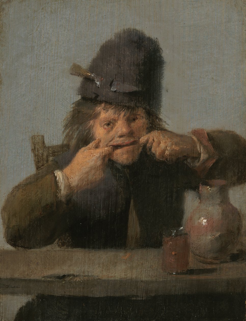 Ungdom laver et ansigt af Adriaen Brouwer