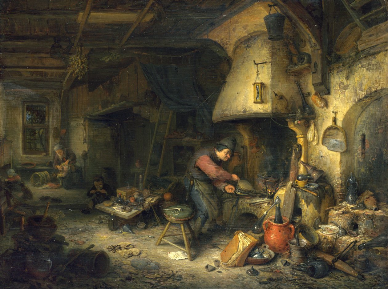 Alkymist af Adriaen Jansz. van Ostade