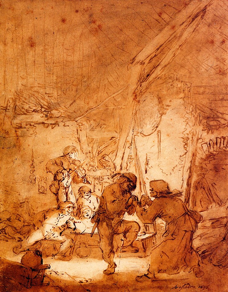 Dansende bønder af Adriaen Jansz. van Ostade