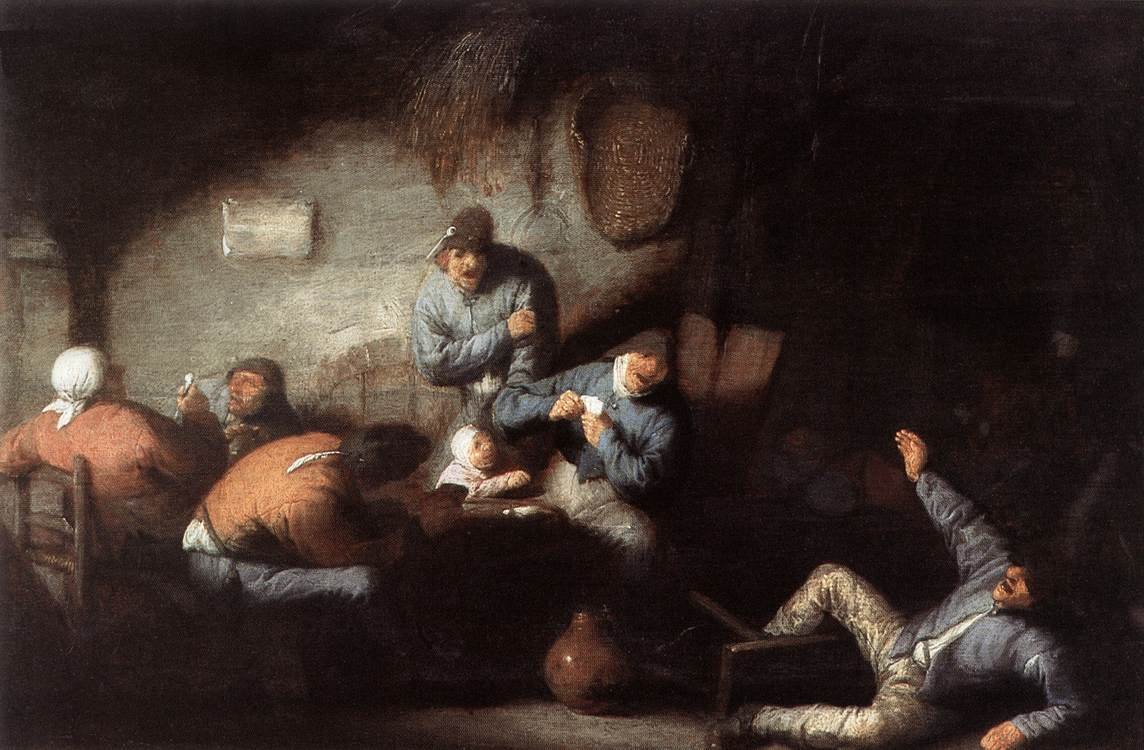 Kro Scene af Adriaen Jansz. van Ostade