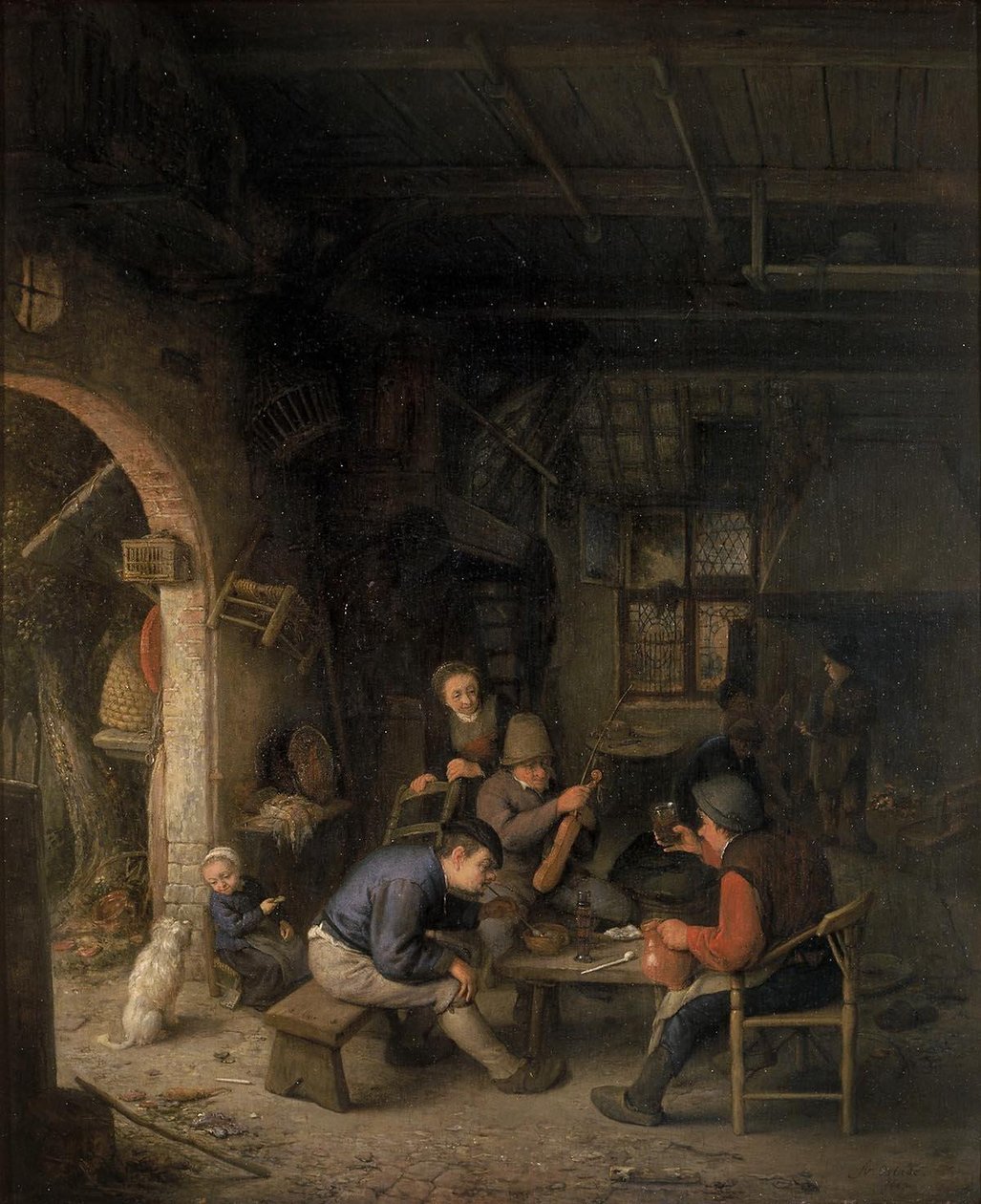 Bønder i kroen af Adriaen Jansz. van Ostade