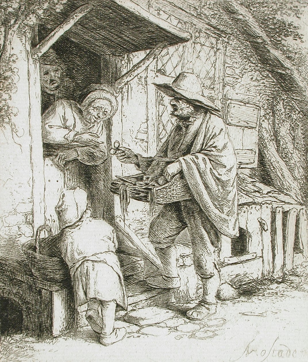 Brillesælgeren af Adriaen Jansz. van Ostade