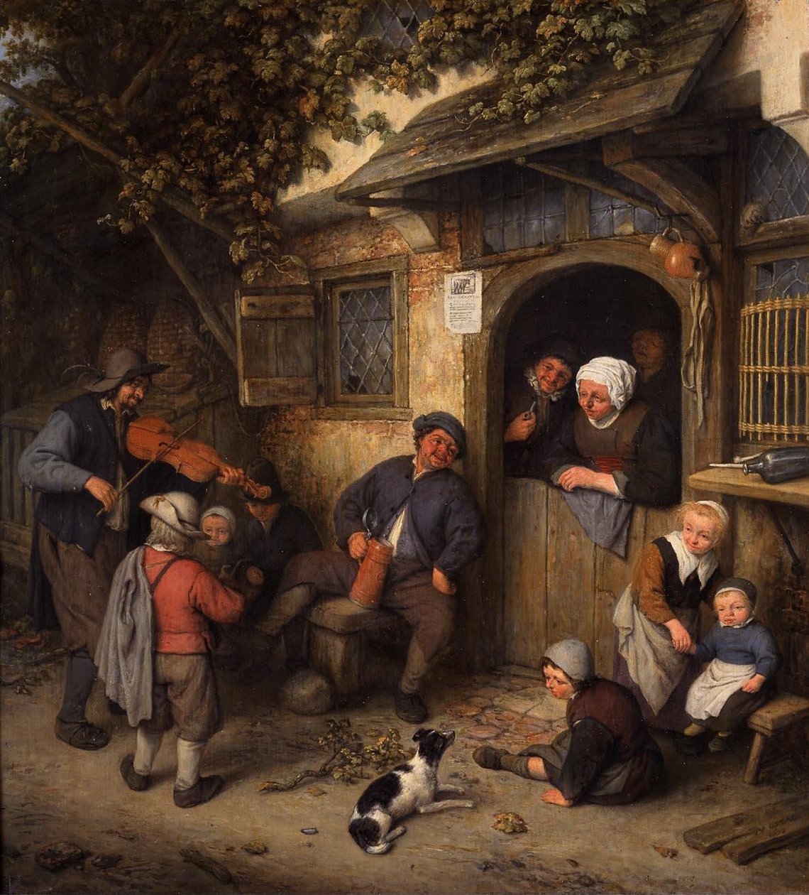 Violinisten af Adriaen Jansz. van Ostade