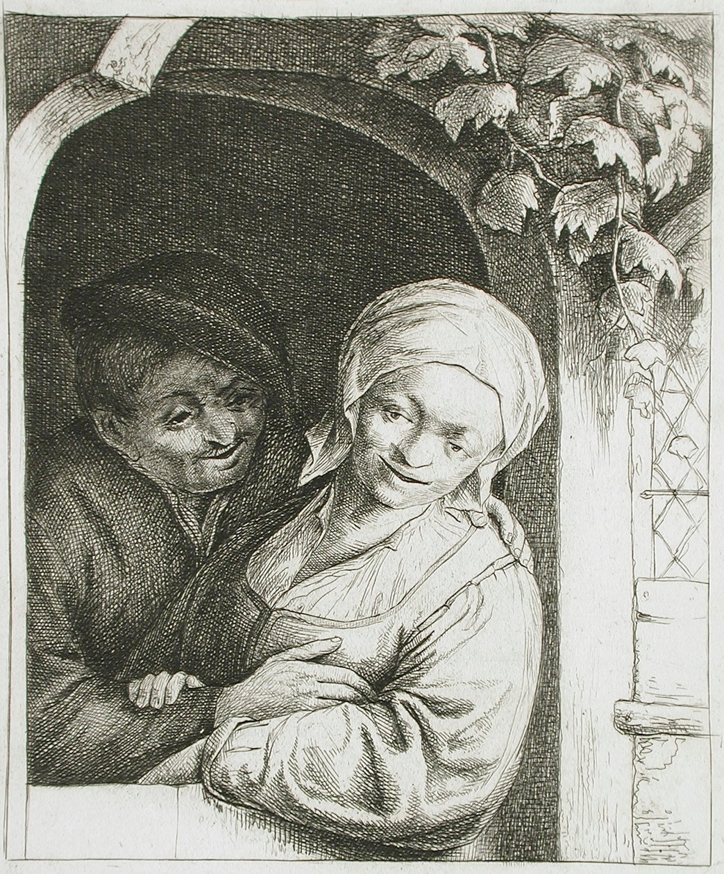 Landsbyromantik af Adriaen Jansz. van Ostade