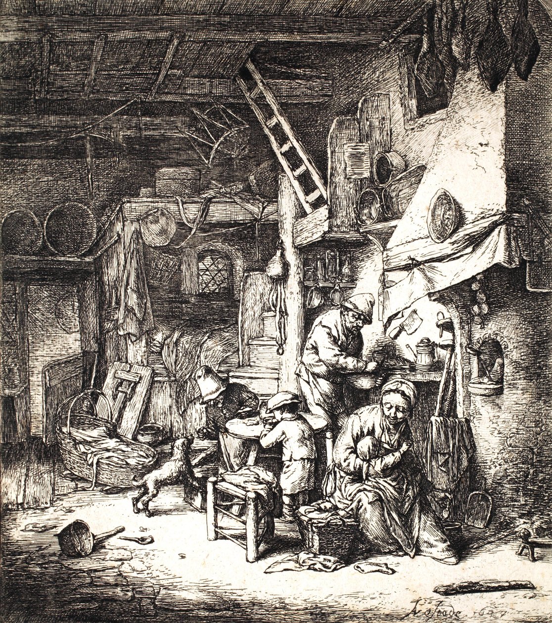 Bondefamilie, 1647 af Adriaen Jansz. van Ostade