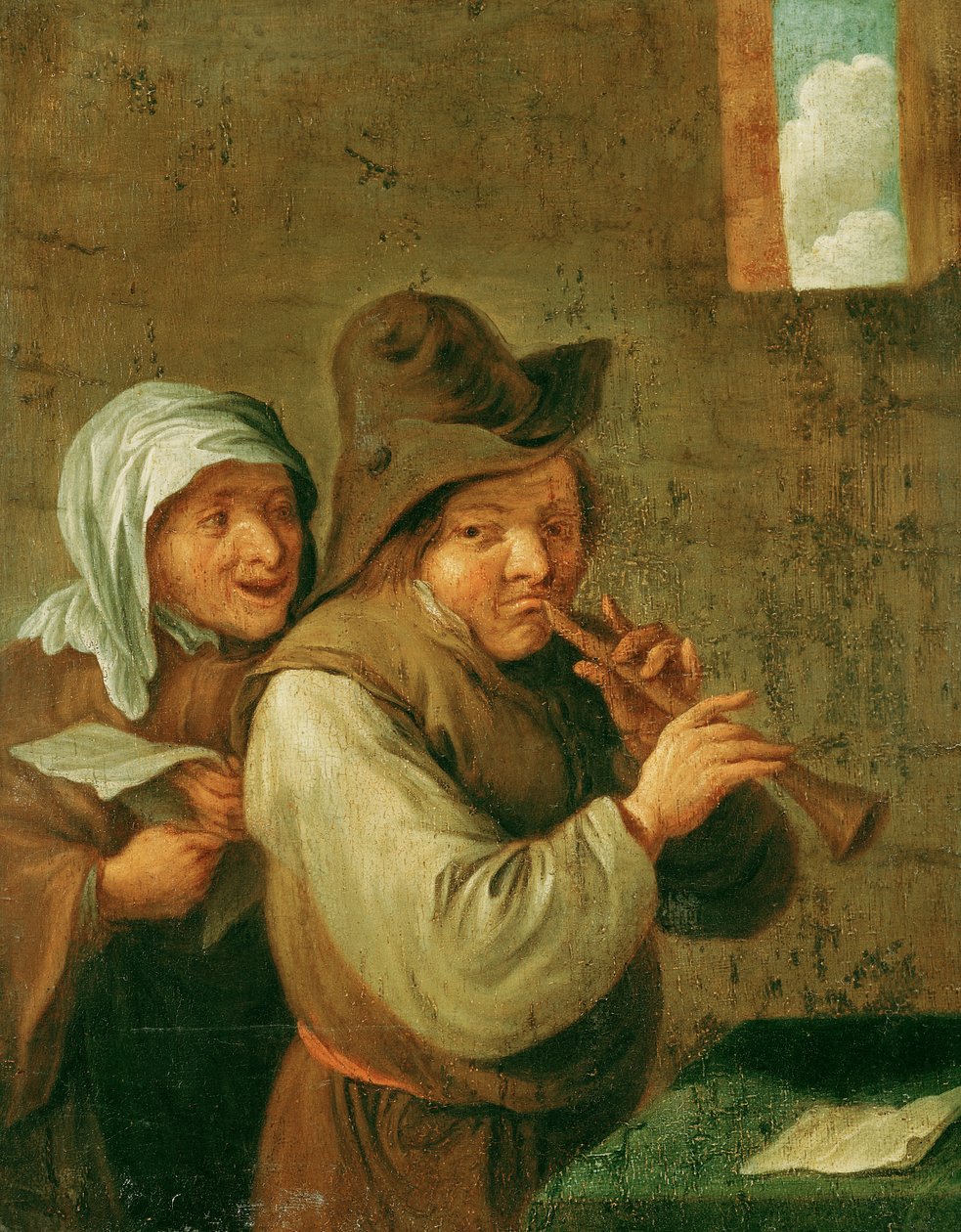 Det gamle ægtepar af Adriaen Jansz. van Ostade